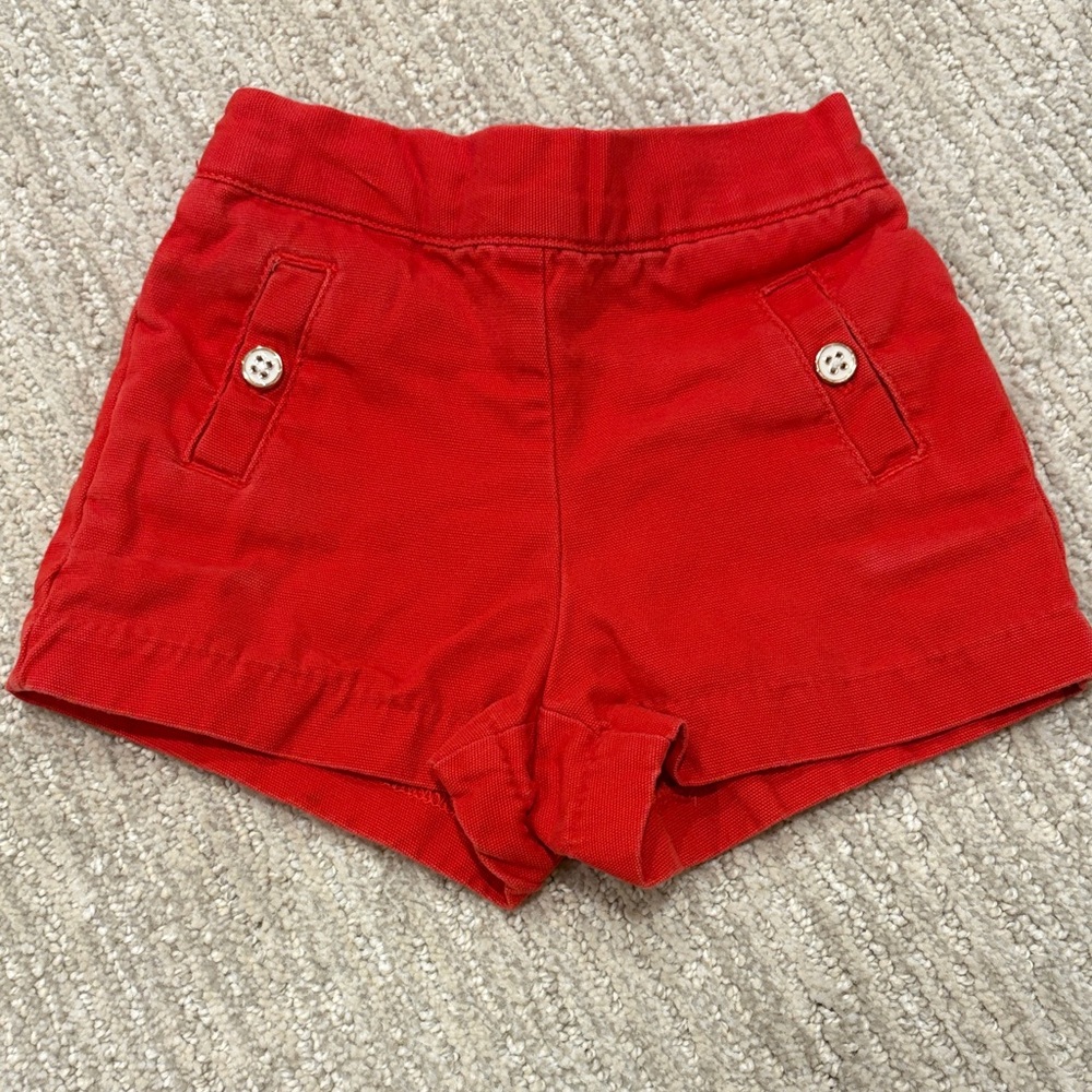 Janie and Jack Scarlet Red Shorts